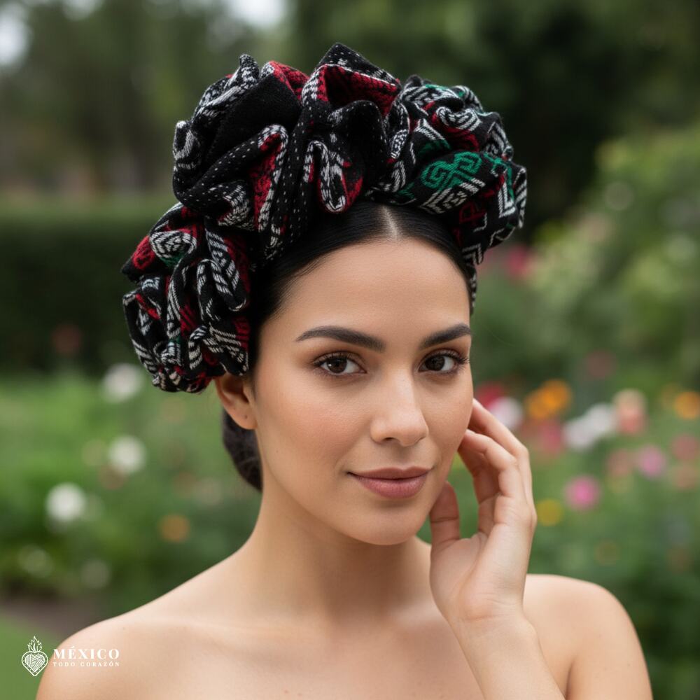 Traditional Mexican Cambaya Headband – Handmade Artisan Diadema